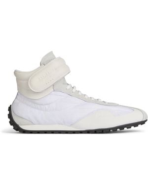 Balmain Racing Mid-Top Trainers - White