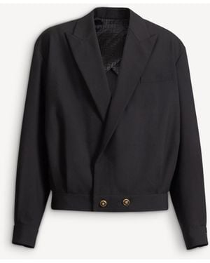 Balmain Wool 2-Button Jacket - Black