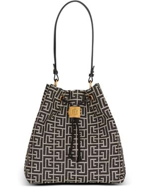 Balmain Pulse Monogram Jacquard Backpack - White