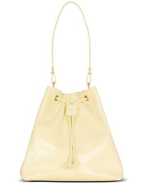 Balmain Pulse Calfskin Leather Backpack - White