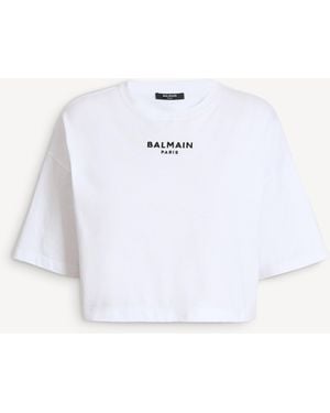 Balmain Embroidered Paris T-Shirt - White