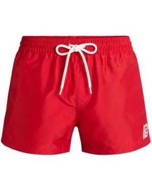 Balmain Pb Embroidered Swim Shorts