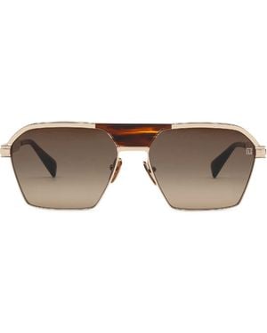 Balmain Occhiali Da Sole Sergeant - Marrone