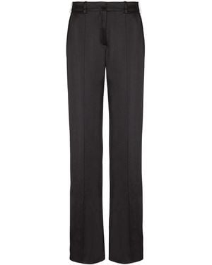 Balmain Straight-Leg Tailored Satin Pants - Black