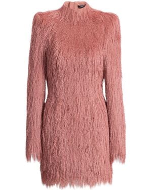 Balmain Fringe Bodycon Dress - Pink