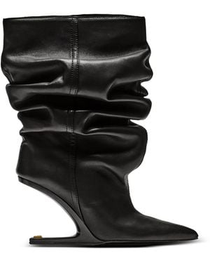 Balmain No-Wedge Ankle Boots - Black