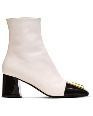 Balmain Edna Ankle Boots - White