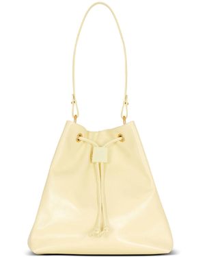 Balmain Pulse Calfskin Leather Backpack - White