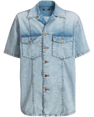 Balmain Light Denim Shirt - Blue