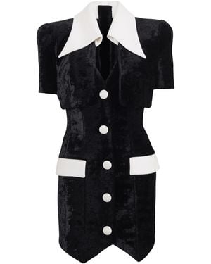 Balmain Short Structured Dress - Black