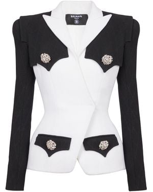 Balmain Double Crepe Jacket - Black