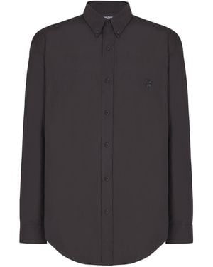 Balmain Cotton Poplin Shirt - Gray