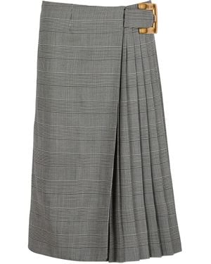 Balmain Midi Skirt - Grey