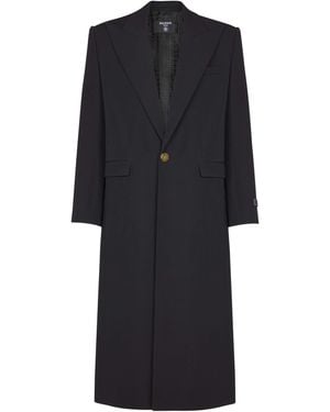 Balmain Long Coat - Black