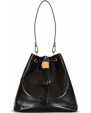 Balmain Pulse Calfskin Leather Backpack - Black