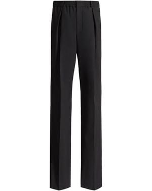 Balmain Wollhose Mit Elastischem Bund - Schwarz