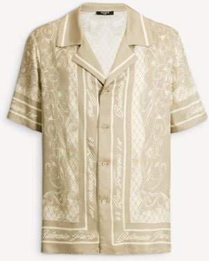 Balmain Printed Foulard Pyjama Shirt - White