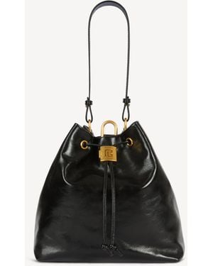 Balmain Pulse Calfskin Leather Backpack - Black