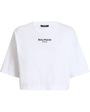 Balmain Embroidered Paris T-Shirt - White
