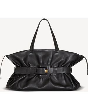 Balmain Borsa Anthem Con Zip Grande - Nero