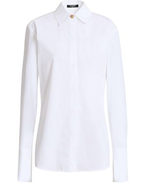 Balmain Cotton Poplin Shirt - White