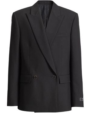 Balmain Wool 2-Button Jacket - Black