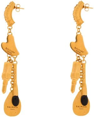 Balmain Beauty Charm Earrings - Metallic