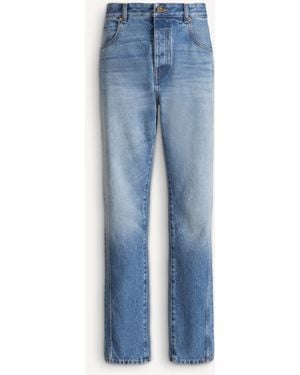 Balmain Straight-Leg Denim Jeans - Blue