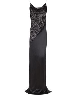 Balmain Flowing Spaghetti Strap Dress - White