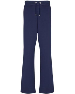 Balmain Cotton Jogging Bottoms - Blue