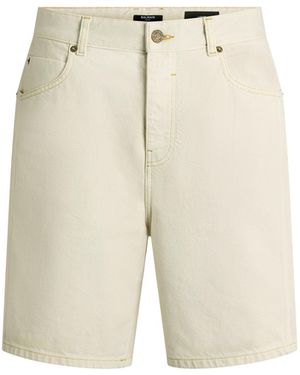 Balmain Faded Denim Bermuda Shorts - Natural