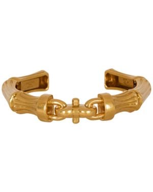 Balmain Armband Sync Aus Messing Im Bambus-Design - Weiß