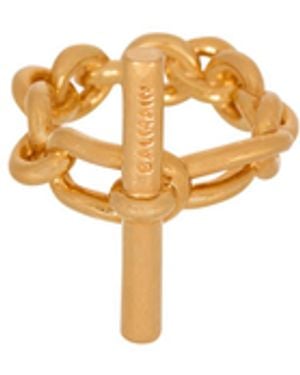 Balmain T-Bar Chain Ring - White