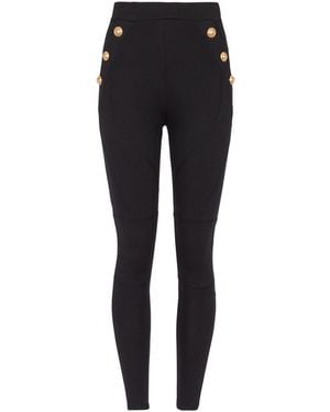 Balmain Pants With Buttons - Black