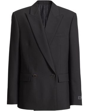 Balmain Wool 2-Button Jacket - Black