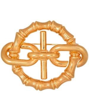 Balmain Bamboo Sync Brooch - Metallic