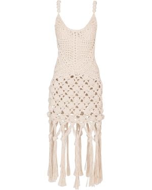 Balmain Crochet Dress - White