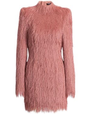 Balmain Fringe Bodycon Dress - Pink
