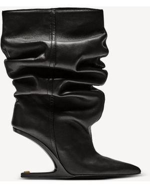Balmain No-Wedge Ankle Boots - Black