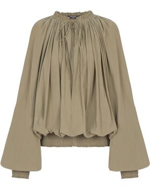 Balmain Cotton Blouse - Natural