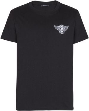 Balmain T-Shirt With Wings Print - Black