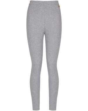Balmain Cotton Knit Leggings - Grey