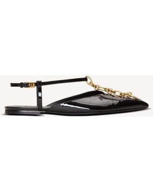 Balmain Sync Chain Sandals - White