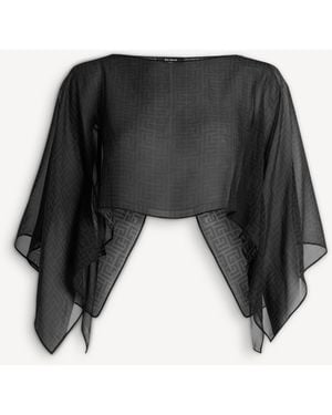 Balmain Monogram Beach Top - Black