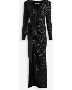 Balmain Long Sequinned Dress - Black