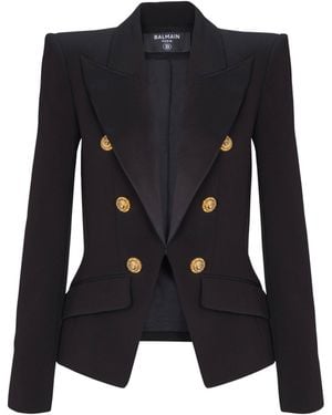 Balmain 6-Button Jacket - Black