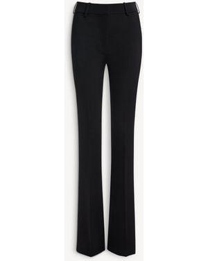 Balmain Low-Waisted Wool Satin Trousers - Black