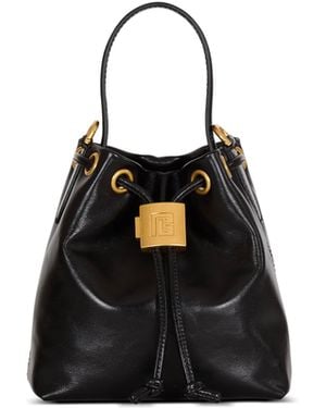 Balmain Mini Pulse Bucket Bag - Black