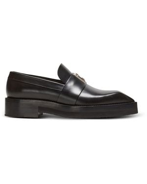 Balmain Ben Smooth Leather Loafers - Black