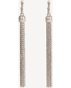 Balmain Brass Tassel Earrings - Natural